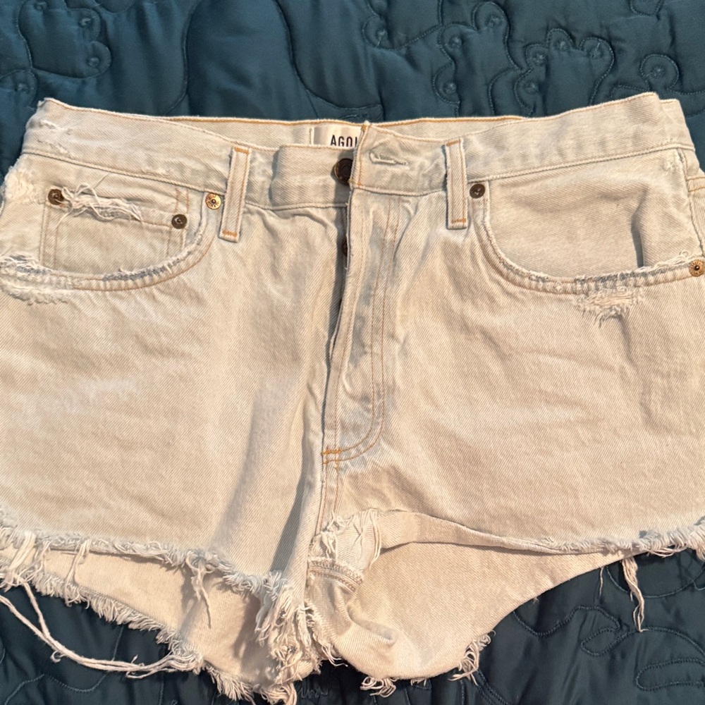 Agolde Distressed Parker Jean Shorts